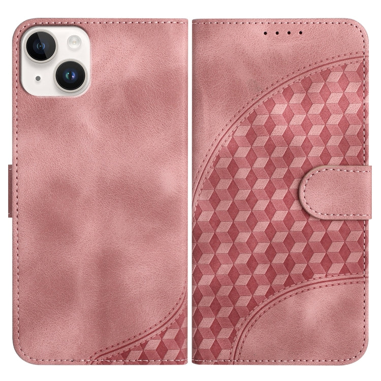 YX0060 Elephant Head Embossed Phone Leather Case with Lanyard, For iPhone 15, For iPhone 14 Plus, For iPhone 14, For iPhone 14 Pro, For iPhone 14 Pro Max, For iPhone SE 2022/SE 2020/6/7/8