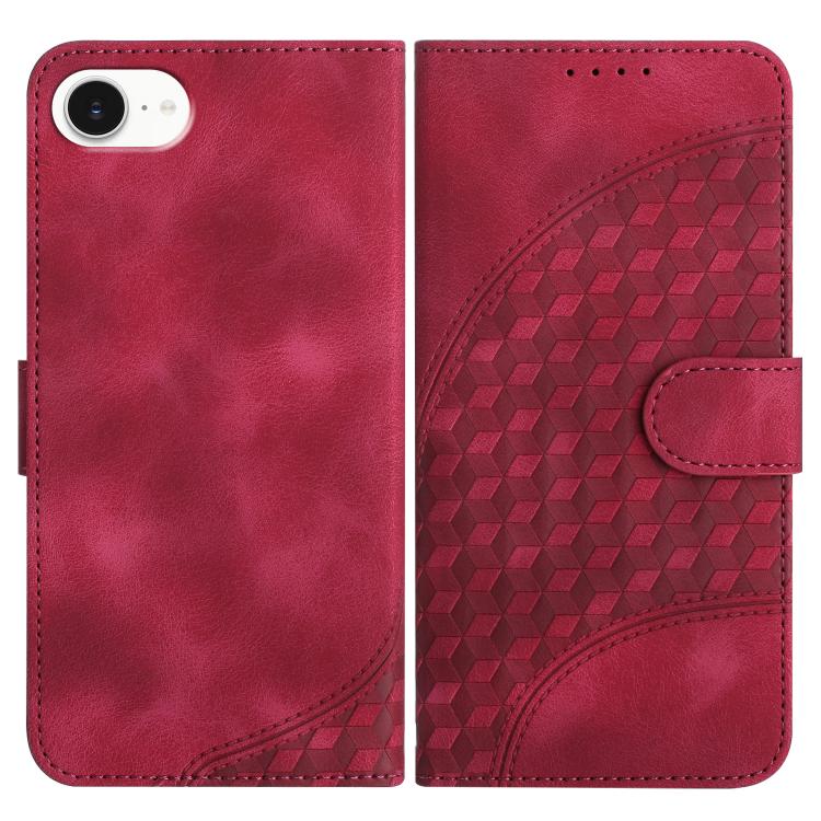 غطاء هاتف جلدي منقوش برأس فيل مع حبل معلق، لهواتف iPhone 17e / 16e، iPhone 17 Pro Max، iPhone 17 Pro، iPhone 17، iPhone Air، iPhone 16 Pro Max