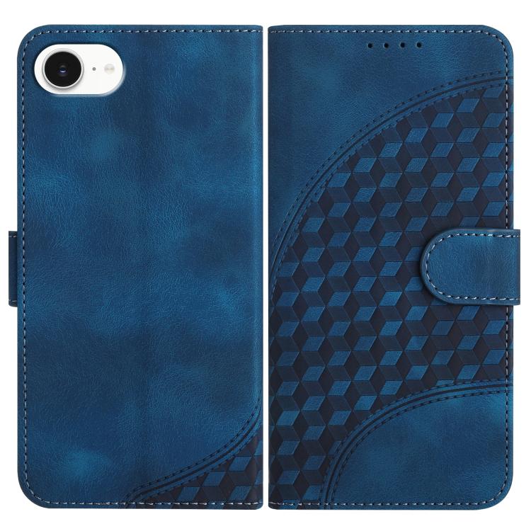 غطاء هاتف جلدي منقوش برأس فيل مع حبل معلق، لهواتف iPhone 17e / 16e، iPhone 17 Pro Max، iPhone 17 Pro، iPhone 17، iPhone Air، iPhone 16 Pro Max