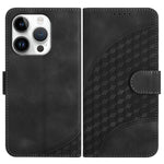 غطاء هاتف جلدي منقوش برأس فيل مع حبل معلق، لهواتف iPhone 16 Pro، iPhone 16 Plus، iPhone 16، iPhone 15 Pro Max، iPhone 15 Pro، iPhone 15 Plus