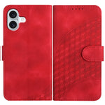 غطاء هاتف جلدي منقوش برأس فيل مع حبل معلق، لهواتف iPhone 16 Pro، iPhone 16 Plus، iPhone 16، iPhone 15 Pro Max، iPhone 15 Pro، iPhone 15 Plus