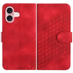 غطاء هاتف جلدي منقوش برأس فيل مع حبل معلق، لهواتف iPhone 16 Pro، iPhone 16 Plus، iPhone 16، iPhone 15 Pro Max، iPhone 15 Pro، iPhone 15 Plus