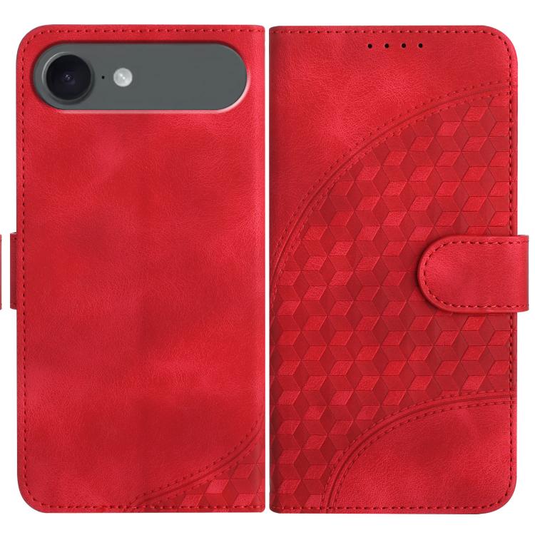 غطاء هاتف جلدي منقوش برأس فيل مع حبل معلق، لهواتف iPhone 17e / 16e، iPhone 17 Pro Max، iPhone 17 Pro، iPhone 17، iPhone Air، iPhone 16 Pro Max