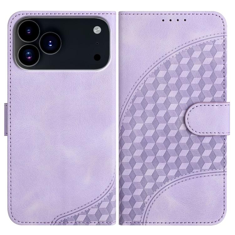 غطاء هاتف جلدي منقوش برأس فيل مع حبل معلق، لهواتف iPhone 17e / 16e، iPhone 17 Pro Max، iPhone 17 Pro، iPhone 17، iPhone Air، iPhone 16 Pro Max