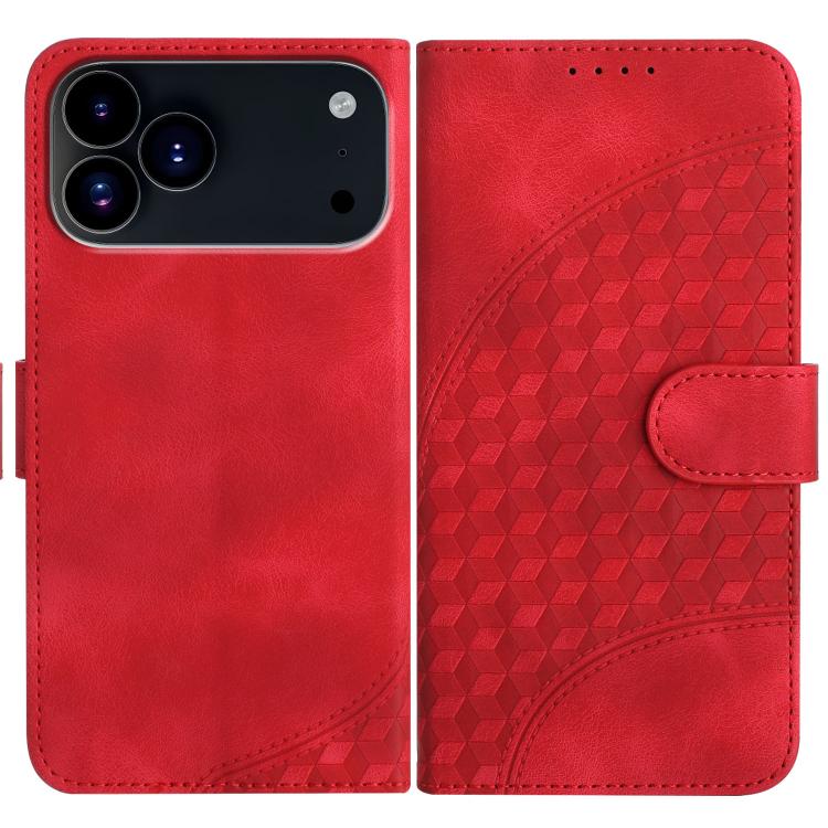 غطاء هاتف جلدي منقوش برأس فيل مع حبل معلق، لهواتف iPhone 17e / 16e، iPhone 17 Pro Max، iPhone 17 Pro، iPhone 17، iPhone Air، iPhone 16 Pro Max