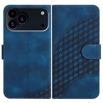 غطاء هاتف جلدي منقوش برأس فيل مع حبل معلق، لهواتف iPhone 17e / 16e، iPhone 17 Pro Max، iPhone 17 Pro، iPhone 17، iPhone Air، iPhone 16 Pro Max