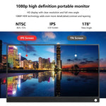 شاشة محمولة 15.6 بوصة HDR بدقة 1080 بكسل IPS، 15.6 بوصة 1080P