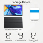 شاشة محمولة 15.6 بوصة HDR بدقة 1080 بكسل IPS، 15.6 بوصة 1080P