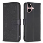 غطاء هاتف من الجلد المنقوش بأوراق البرسيم الرباعية، لهاتف iPhone 17 Pro Max، لهاتف iPhone 17 Pro، لهاتف iPhone 17، لهاتف iPhone Air، لهاتف iPhone 16 Pro Max، لهاتف iPhone 16 Pro، لهاتف iPhone 16 Plus، لهاتف iPhone 16