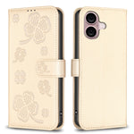 غطاء هاتف من الجلد المنقوش بأوراق البرسيم الرباعية، لهاتف iPhone 17 Pro Max، لهاتف iPhone 17 Pro، لهاتف iPhone 17، لهاتف iPhone Air، لهاتف iPhone 16 Pro Max، لهاتف iPhone 16 Pro، لهاتف iPhone 16 Plus، لهاتف iPhone 16