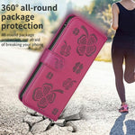 غطاء هاتف من الجلد المنقوش بأوراق البرسيم الرباعية، لهاتف iPhone 17 Pro Max، لهاتف iPhone 17 Pro، لهاتف iPhone 17، لهاتف iPhone Air، لهاتف iPhone 16 Pro Max، لهاتف iPhone 16 Pro، لهاتف iPhone 16 Plus، لهاتف iPhone 16