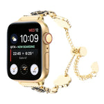 سوار ساعة معدني بسلسلة كاميليا، لسلسلة Apple Watch مقاس 42مم، لسلسلة Apple Watch مقاس 38مم