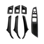 For BMW F10 / F18 5 Series 7pcs Car Inside Doors Handle Pull Trim Cover, 51417225874, Right Driving(Black), Right Driving(Beige Yellow), Right Driving(Beige White), Right Driving(Grey), Right Driving(Wine Red), Right Driving(Mocha Color)