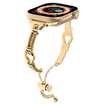 سوار ساعة بسلسلة معدنية ملتوية، لساعة أبل SE 2023 44 مم، لساعة أبل SE 2023 40 مم، لساعة أبل ألترا 2 49 مم، لساعة أبل سيريس 9 45 مم، لساعة أبل سيريس 9 41 مم، لساعة أبل ألترا 49 مم، لساعة أبل سيريس 8 41 مم