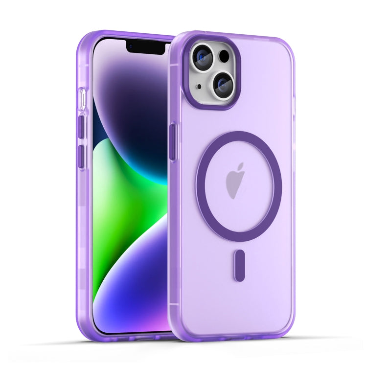 غطاء هاتف MagSafe من TPU شفاف مطفي + PC بتغطية كاملة، لهاتف iPhone 14 Pro Max، لهواتف iPhone SE 2022 / 2020 / 8، لهاتف iPhone 13 Pro Max، لهاتف iPhone 13 Pro، لهاتف iPhone 13