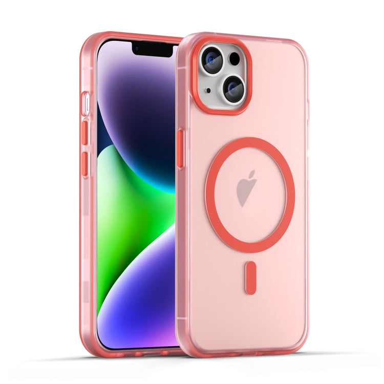 غطاء هاتف MagSafe من TPU شفاف مطفي + PC بتغطية كاملة، لهاتف iPhone 14 Pro Max، لهواتف iPhone SE 2022 / 2020 / 8، لهاتف iPhone 13 Pro Max، لهاتف iPhone 13 Pro، لهاتف iPhone 13