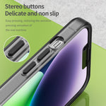 غطاء هاتف MagSafe من TPU شفاف مطفي + PC بتغطية كاملة، لهاتف iPhone 14 Pro Max، لهواتف iPhone SE 2022 / 2020 / 8، لهاتف iPhone 13 Pro Max، لهاتف iPhone 13 Pro، لهاتف iPhone 13