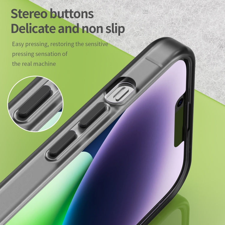 غطاء هاتف MagSafe من TPU شفاف مطفي + PC بتغطية كاملة، لهاتف iPhone 14 Pro Max، لهواتف iPhone SE 2022 / 2020 / 8، لهاتف iPhone 13 Pro Max، لهاتف iPhone 13 Pro، لهاتف iPhone 13