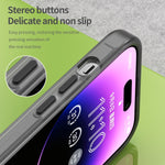 غطاء هاتف MagSafe من TPU شفاف مطفي + PC بتغطية كاملة، لهاتف iPhone 16 Pro، لهاتف iPhone 16 Plus، لهاتف iPhone 16، لهاتف iPhone 15 Pro Max، لهاتف iPhone 15 Pro