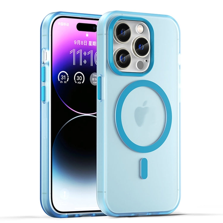 غطاء هاتف MagSafe من TPU شفاف مطفي + PC بتغطية كاملة، لهاتف iPhone 16 Pro، لهاتف iPhone 16 Plus، لهاتف iPhone 16، لهاتف iPhone 15 Pro Max، لهاتف iPhone 15 Pro
