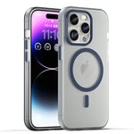 غطاء هاتف MagSafe من TPU شفاف مطفي + PC بتغطية كاملة، لهواتف iPhone 17e / 16e، لهاتف iPhone 17 Pro Max، لهاتف iPhone 17 Pro، لهاتف iPhone 17، لهاتف iPhone Air، لهاتف iPhone 16 Pro Max
