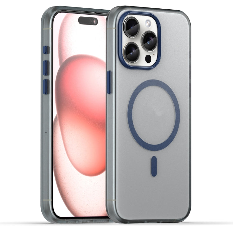 غطاء هاتف MagSafe من TPU شفاف مطفي + PC بتغطية كاملة، لهاتف iPhone 16 Pro، لهاتف iPhone 16 Plus، لهاتف iPhone 16، لهاتف iPhone 15 Pro Max، لهاتف iPhone 15 Pro