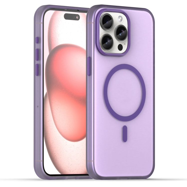 غطاء هاتف MagSafe من TPU شفاف مطفي + PC بتغطية كاملة، لهاتف iPhone 16 Pro، لهاتف iPhone 16 Plus، لهاتف iPhone 16، لهاتف iPhone 15 Pro Max، لهاتف iPhone 15 Pro