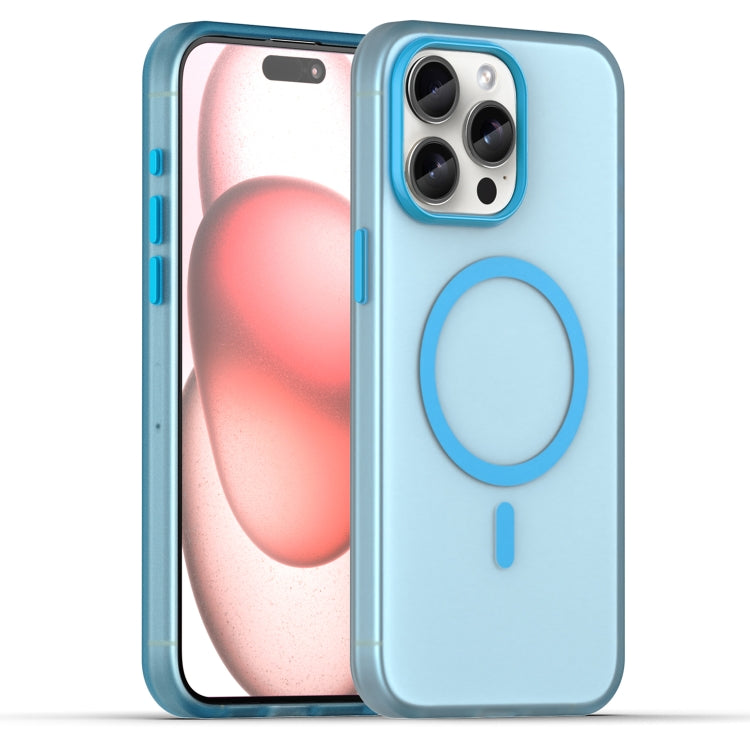 غطاء هاتف MagSafe من TPU شفاف مطفي + PC بتغطية كاملة، لهاتف iPhone 16 Pro، لهاتف iPhone 16 Plus، لهاتف iPhone 16، لهاتف iPhone 15 Pro Max، لهاتف iPhone 15 Pro