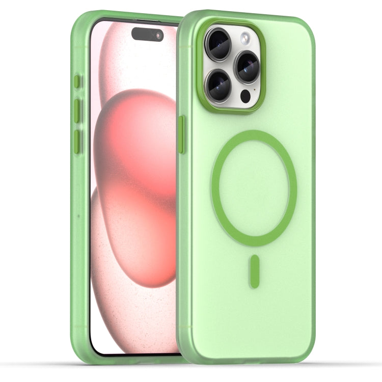 غطاء هاتف MagSafe من TPU شفاف مطفي + PC بتغطية كاملة، لهاتف iPhone 16 Pro، لهاتف iPhone 16 Plus، لهاتف iPhone 16، لهاتف iPhone 15 Pro Max، لهاتف iPhone 15 Pro