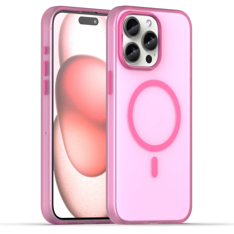 غطاء هاتف MagSafe من TPU شفاف مطفي + PC بتغطية كاملة، لهاتف iPhone 16 Pro، لهاتف iPhone 16 Plus، لهاتف iPhone 16، لهاتف iPhone 15 Pro Max، لهاتف iPhone 15 Pro