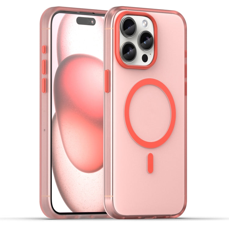 غطاء هاتف MagSafe من TPU شفاف مطفي + PC بتغطية كاملة، لهاتف iPhone 16 Pro، لهاتف iPhone 16 Plus، لهاتف iPhone 16، لهاتف iPhone 15 Pro Max، لهاتف iPhone 15 Pro