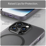 غطاء هاتف MagSafe من TPU شفاف مطفي + PC بتغطية كاملة، لهاتف iPhone 14 Pro Max، لهواتف iPhone SE 2022 / 2020 / 8، لهاتف iPhone 13 Pro Max، لهاتف iPhone 13 Pro، لهاتف iPhone 13