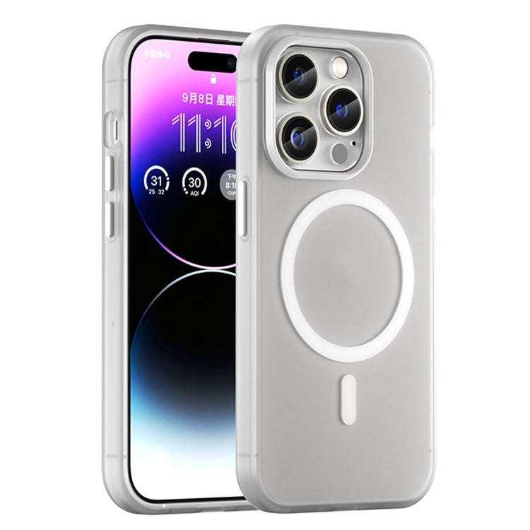 غطاء هاتف MagSafe من TPU شفاف مطفي + PC بتغطية كاملة، لهاتف iPhone 14 Pro Max، لهواتف iPhone SE 2022 / 2020 / 8، لهاتف iPhone 13 Pro Max، لهاتف iPhone 13 Pro، لهاتف iPhone 13