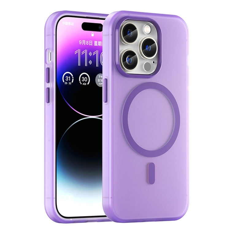 غطاء هاتف MagSafe من TPU شفاف مطفي + PC بتغطية كاملة، لهاتف iPhone 14 Pro Max، لهواتف iPhone SE 2022 / 2020 / 8، لهاتف iPhone 13 Pro Max، لهاتف iPhone 13 Pro، لهاتف iPhone 13