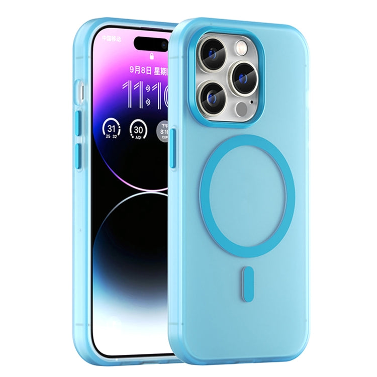 غطاء هاتف MagSafe من TPU شفاف مطفي + PC بتغطية كاملة، لهاتف iPhone 14 Pro Max، لهواتف iPhone SE 2022 / 2020 / 8، لهاتف iPhone 13 Pro Max، لهاتف iPhone 13 Pro، لهاتف iPhone 13