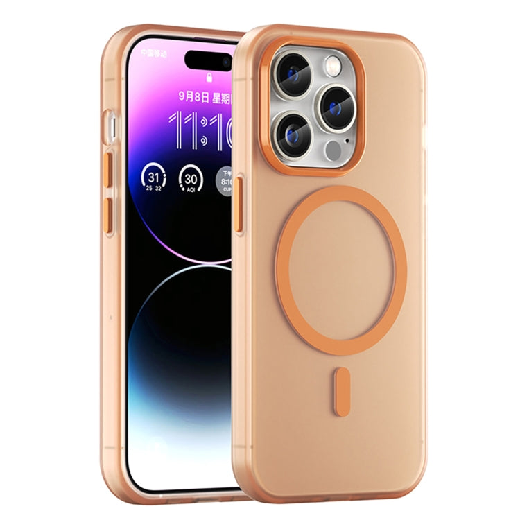 غطاء هاتف MagSafe من TPU شفاف مطفي + PC بتغطية كاملة، لهاتف iPhone 14 Pro Max، لهواتف iPhone SE 2022 / 2020 / 8، لهاتف iPhone 13 Pro Max، لهاتف iPhone 13 Pro، لهاتف iPhone 13