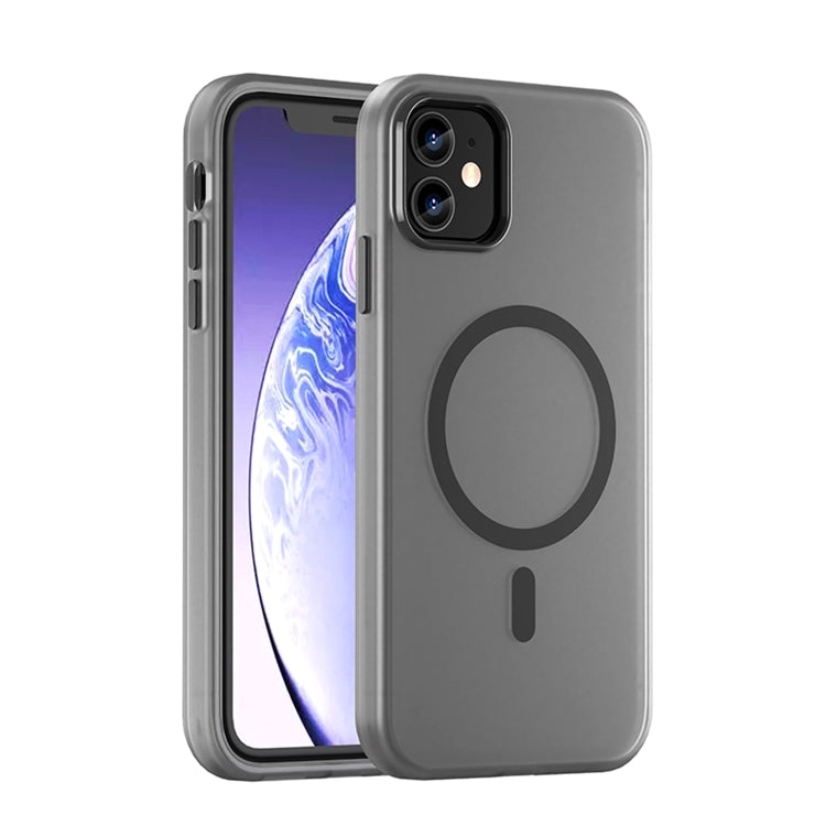غطاء هاتف MagSafe من TPU شفاف مطفي + PC بتغطية كاملة، لهاتف iPhone 12، لهاتف iPhone 12 Pro Max، لهاتف iPhone 12 Pro، لهاتف iPhone 11 Pro Max، لهاتف iPhone 11