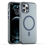 غطاء هاتف شفاف غير لامع من TPU + PC مع تغطية كاملة ومتوافق مع MagSafe، لجهاز iPhone 11 Pro