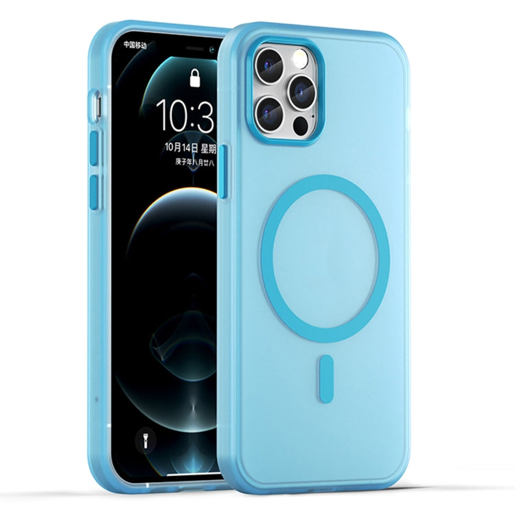 غطاء هاتف شفاف غير لامع من TPU + PC مع تغطية كاملة ومتوافق مع MagSafe، لجهاز iPhone 11 Pro