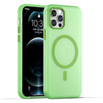 غطاء هاتف شفاف غير لامع من TPU + PC مع تغطية كاملة ومتوافق مع MagSafe، لجهاز iPhone 11 Pro