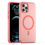 غطاء هاتف شفاف غير لامع من TPU + PC مع تغطية كاملة ومتوافق مع MagSafe، لجهاز iPhone 11 Pro