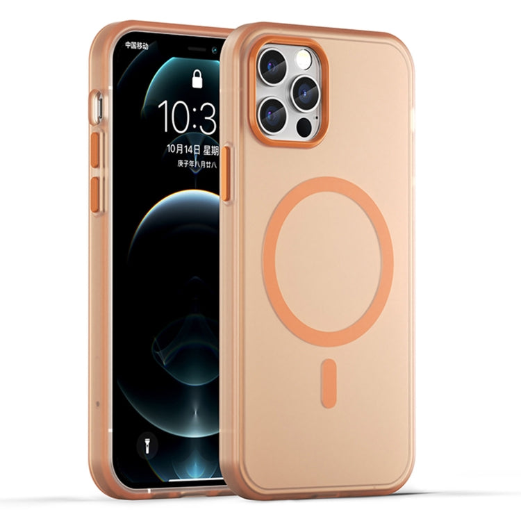 غطاء هاتف شفاف غير لامع من TPU + PC مع تغطية كاملة ومتوافق مع MagSafe، لجهاز iPhone 11 Pro