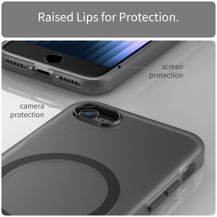 غطاء هاتف MagSafe من TPU شفاف مطفي + PC بتغطية كاملة، لهاتف iPhone 12، لهاتف iPhone 12 Pro Max، لهاتف iPhone 12 Pro، لهاتف iPhone 11 Pro Max، لهاتف iPhone 11