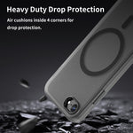 غطاء هاتف MagSafe من TPU شفاف مطفي + PC بتغطية كاملة، لهاتف iPhone 12، لهاتف iPhone 12 Pro Max، لهاتف iPhone 12 Pro، لهاتف iPhone 11 Pro Max، لهاتف iPhone 11