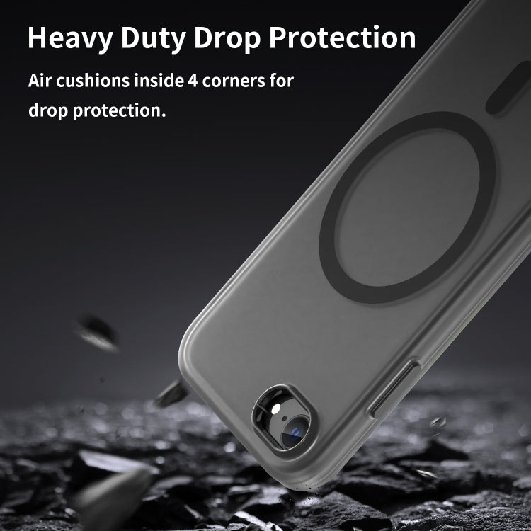 غطاء هاتف MagSafe من TPU شفاف مطفي + PC بتغطية كاملة، لهاتف iPhone 12، لهاتف iPhone 12 Pro Max، لهاتف iPhone 12 Pro، لهاتف iPhone 11 Pro Max، لهاتف iPhone 11