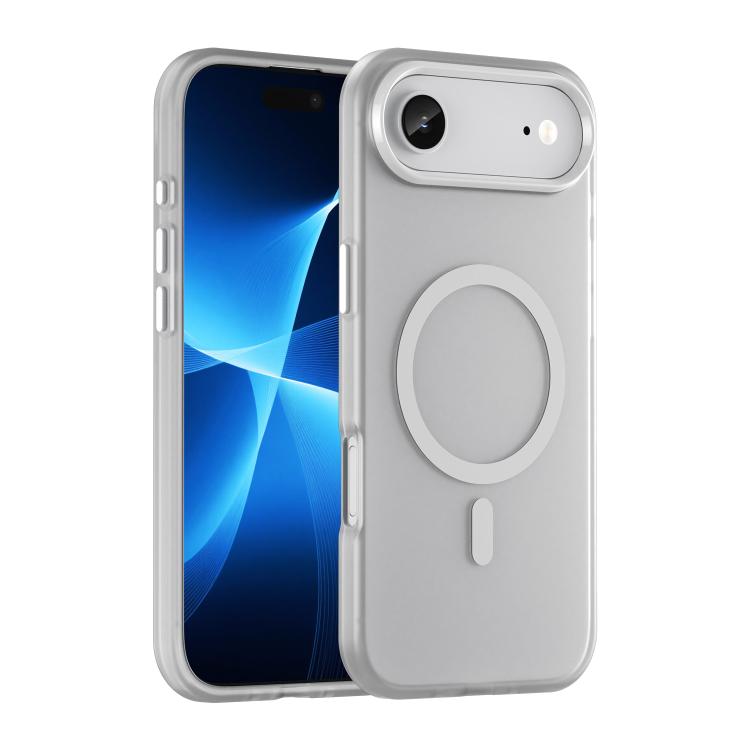 غطاء هاتف MagSafe من TPU شفاف مطفي + PC بتغطية كاملة، لهواتف iPhone 17e / 16e، لهاتف iPhone 17 Pro Max، لهاتف iPhone 17 Pro، لهاتف iPhone 17، لهاتف iPhone Air، لهاتف iPhone 16 Pro Max