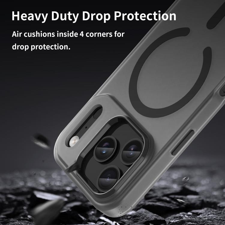 غطاء هاتف MagSafe من TPU شفاف مطفي + PC بتغطية كاملة، لهاتف iPhone 16 Pro، لهاتف iPhone 16 Plus، لهاتف iPhone 16، لهاتف iPhone 15 Pro Max، لهاتف iPhone 15 Pro