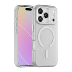 غطاء هاتف MagSafe من TPU شفاف مطفي + PC بتغطية كاملة، لهواتف iPhone 17e / 16e، لهاتف iPhone 17 Pro Max، لهاتف iPhone 17 Pro، لهاتف iPhone 17، لهاتف iPhone Air، لهاتف iPhone 16 Pro Max