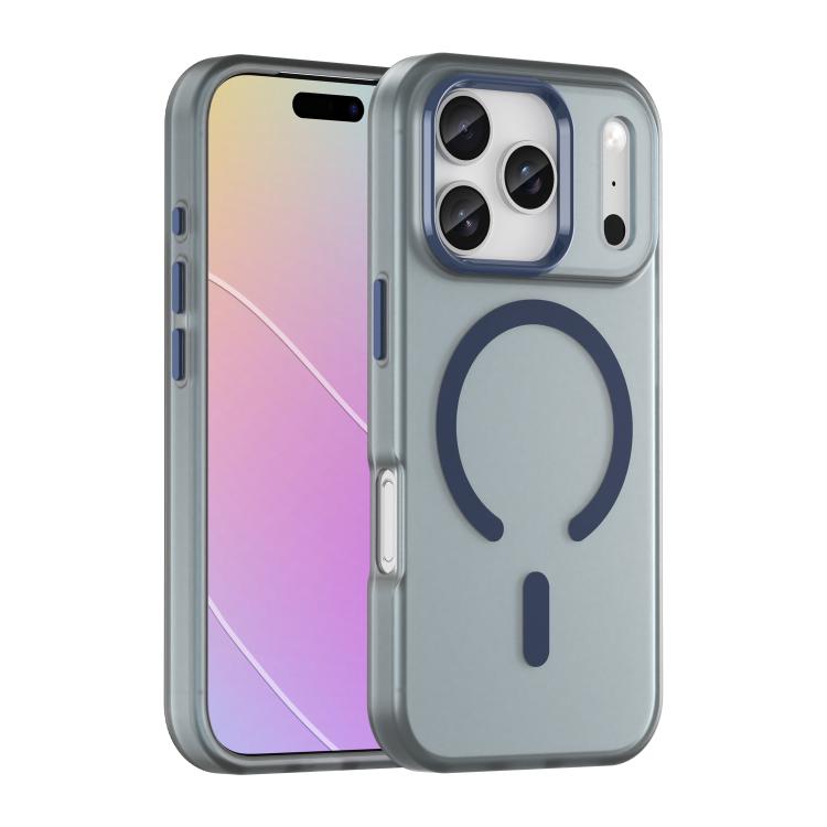 غطاء هاتف MagSafe من TPU شفاف مطفي + PC بتغطية كاملة، لهواتف iPhone 17e / 16e، لهاتف iPhone 17 Pro Max، لهاتف iPhone 17 Pro، لهاتف iPhone 17، لهاتف iPhone Air، لهاتف iPhone 16 Pro Max