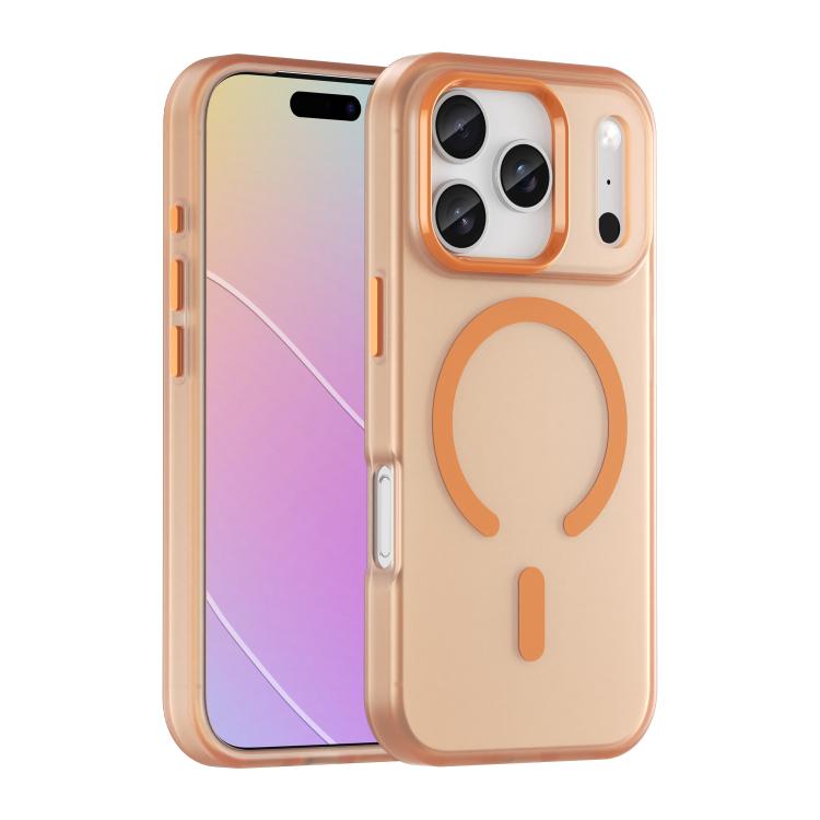 غطاء هاتف MagSafe من TPU شفاف مطفي + PC بتغطية كاملة، لهواتف iPhone 17e / 16e، لهاتف iPhone 17 Pro Max، لهاتف iPhone 17 Pro، لهاتف iPhone 17، لهاتف iPhone Air، لهاتف iPhone 16 Pro Max